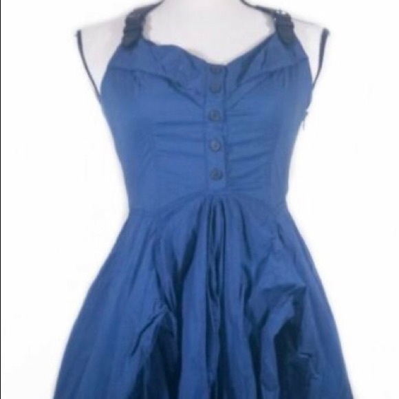 Allsaints Spitalfields Navy Blue Dress - Picture 2 of 8